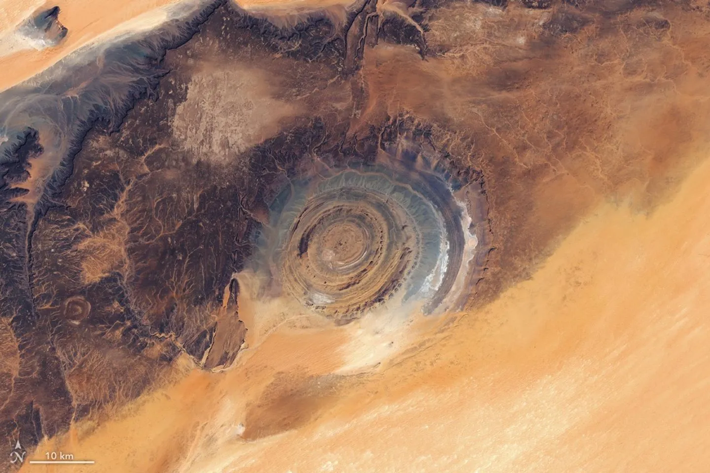 The "Eye of the Sahara": The Richat Structure from Space