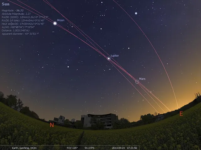 Відкрий це — Stellarium Web