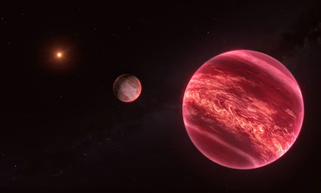 A satellite found not near a planet, but a brown dwarf