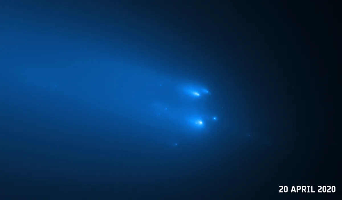 Hubble випадково застав розпад комети