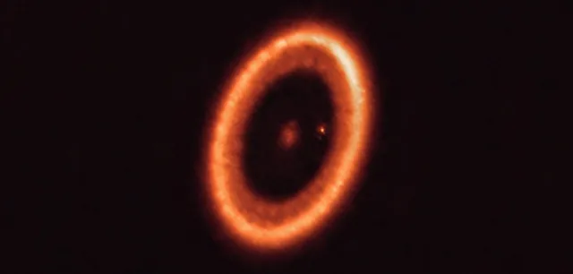 Dust ring around PDS 70c may be forming moons